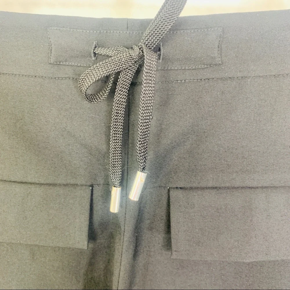 DIANE von FURSTENBERG Black Straight Trouser Pants Size 0 - Picture 9 of 13